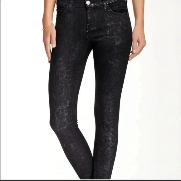 Current/Elliott Stiletto Highland Leopard Jeans Sz 25 - Picture 2 of 9